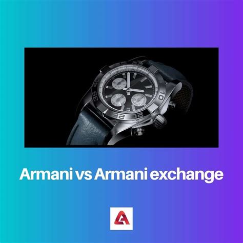 armani exchange vs.